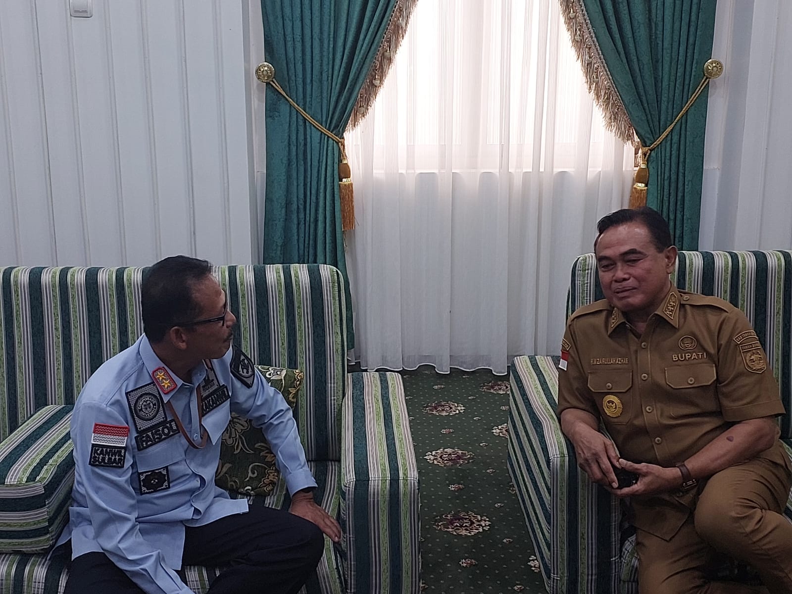 Faisol Ali Silaturahmi Dengan Bupati Tanbu Zairullah Azhar