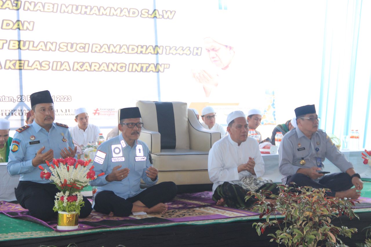 Kemenkumham Kalsel Gelar Peringatan Isra Mi’raj di LPN Karang Intan