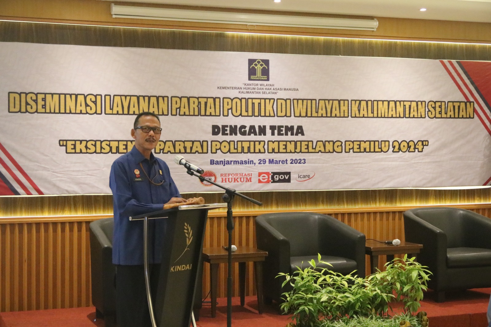 Kemenkumham Gelar Desiminasi Layanan Partai Politik Jelang Pemilu di Kalsel
