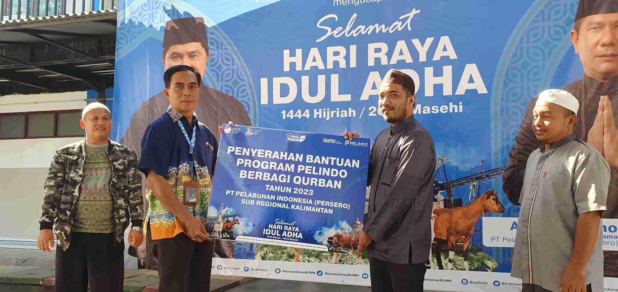 PT Pelindo Sub Regional Kalimantan Kembali Berbagi Hewan Kurban