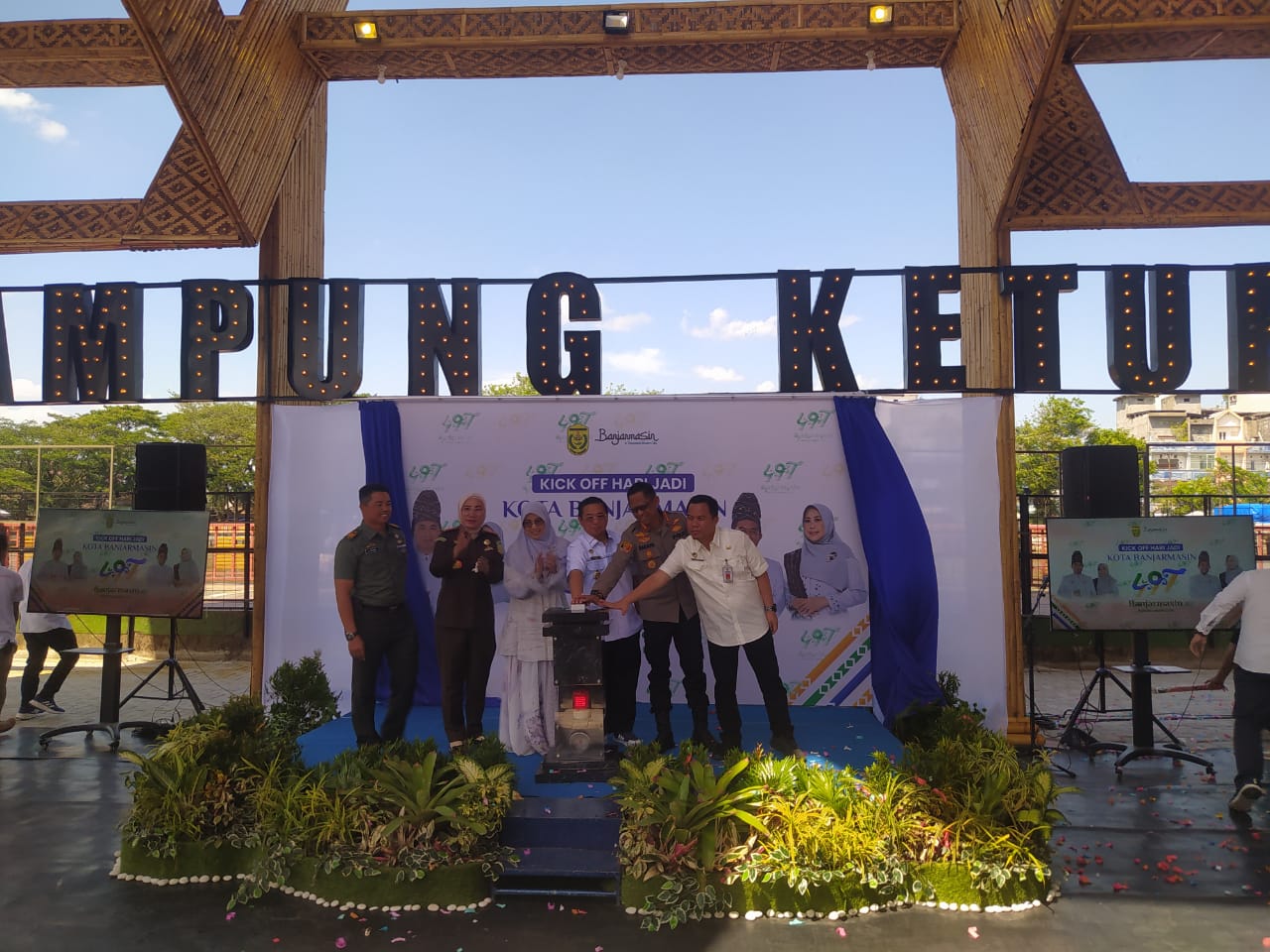 Kick Off Harjad ke-497 Banjarmasin Digelar di Kampung Ketupat