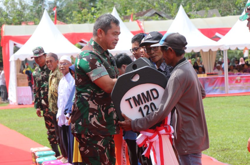  Jenderal TNI Maruli Simanjuntak Resmi Tutup Kegiatan TMMD di Tanbu