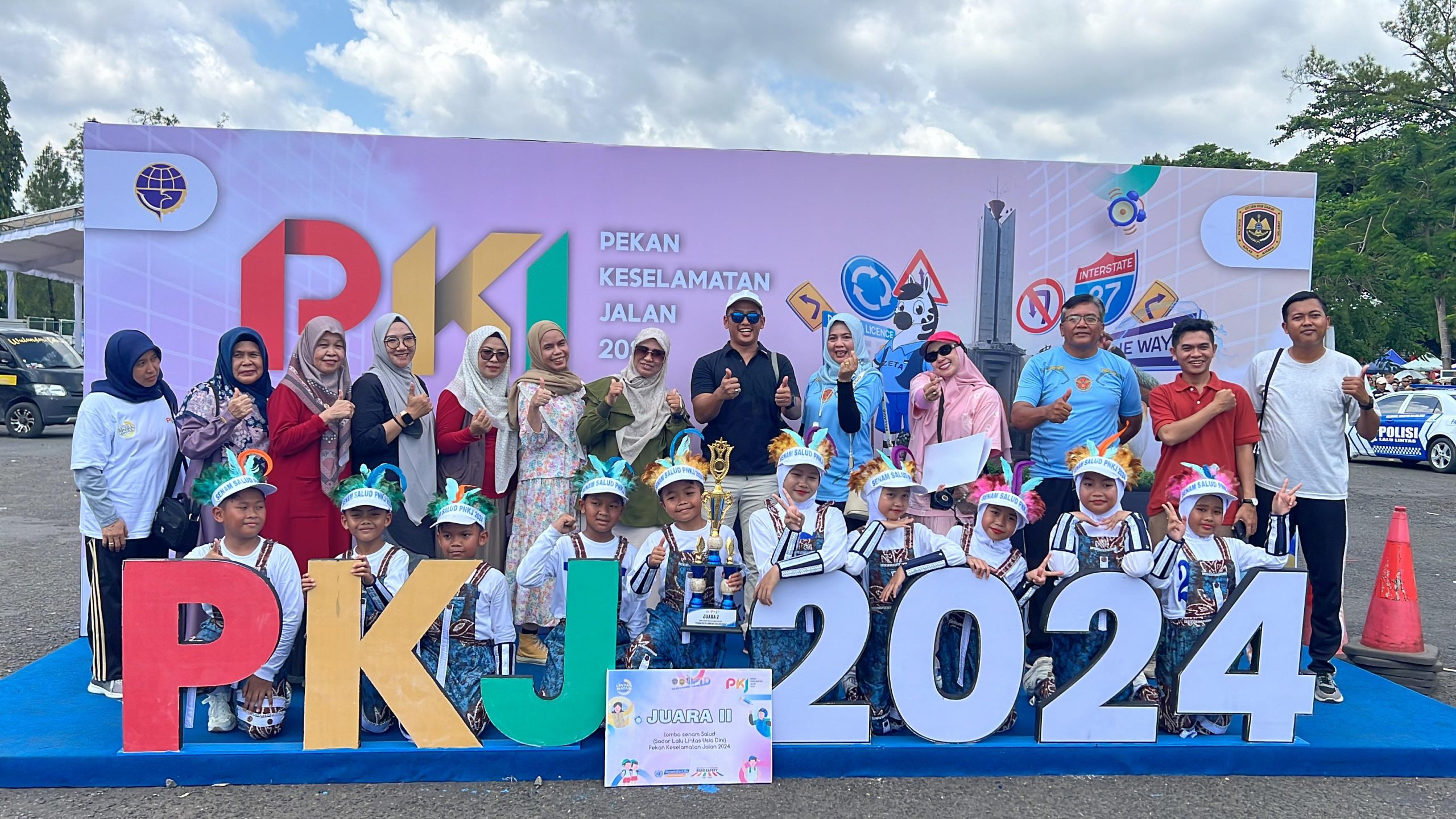 SDN Pasar Lama 1 Juara II Senam PKJ Kalsel Tahun 2024