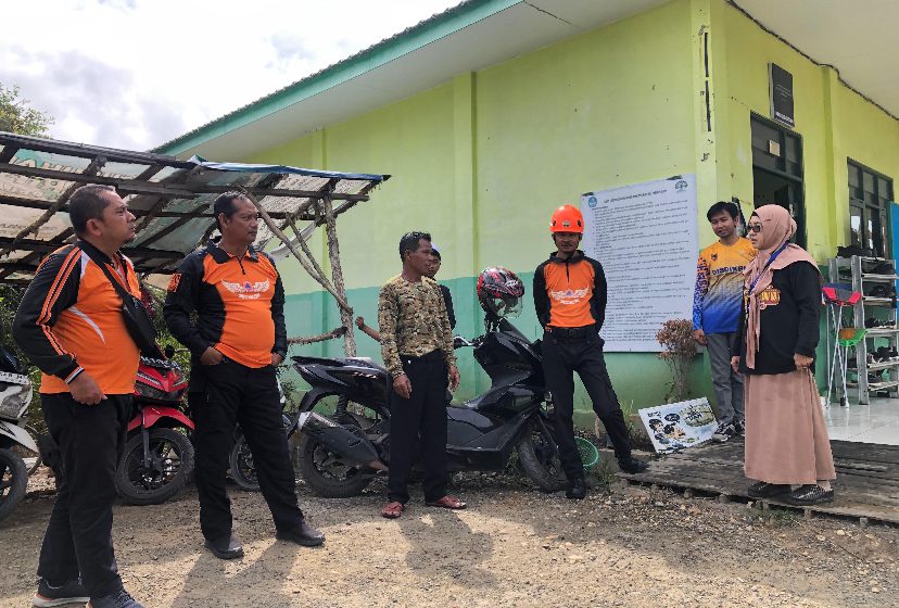  BPBD Kalsel Respon Cepat dan Tinjau Kebakaran Lahan di SMK Maarif