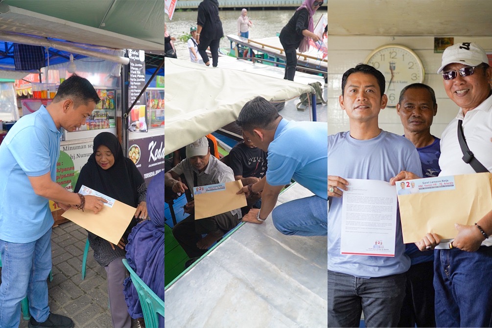 Yamin-Ananda Bagi Surat Lamaran Kerja, Ini Komitmennya Jika Terpilih Pimpin Kota Banjarmasin