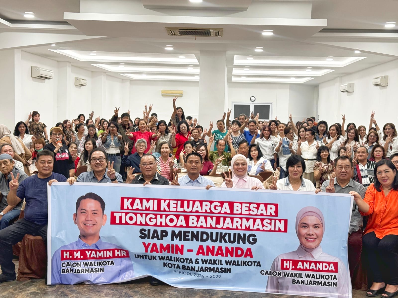 Silaturahmi Dengan PSMTI, Pasangan Yamin-Ananda Terima Dukungan Untuk Wujudkan Banjarmasin Maju Dan Sejahtera