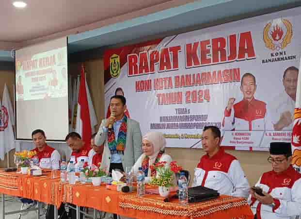  Silaturahmi Ke KONI Banjarmasin, Paslon Yamin – Ananda Paparkan Program Kesejahteraan Atlet dan Pelatih