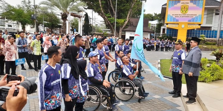  32 Atlet NPC Banjarmasin Dilepas Mengikuti Peparnas XVII di Solo