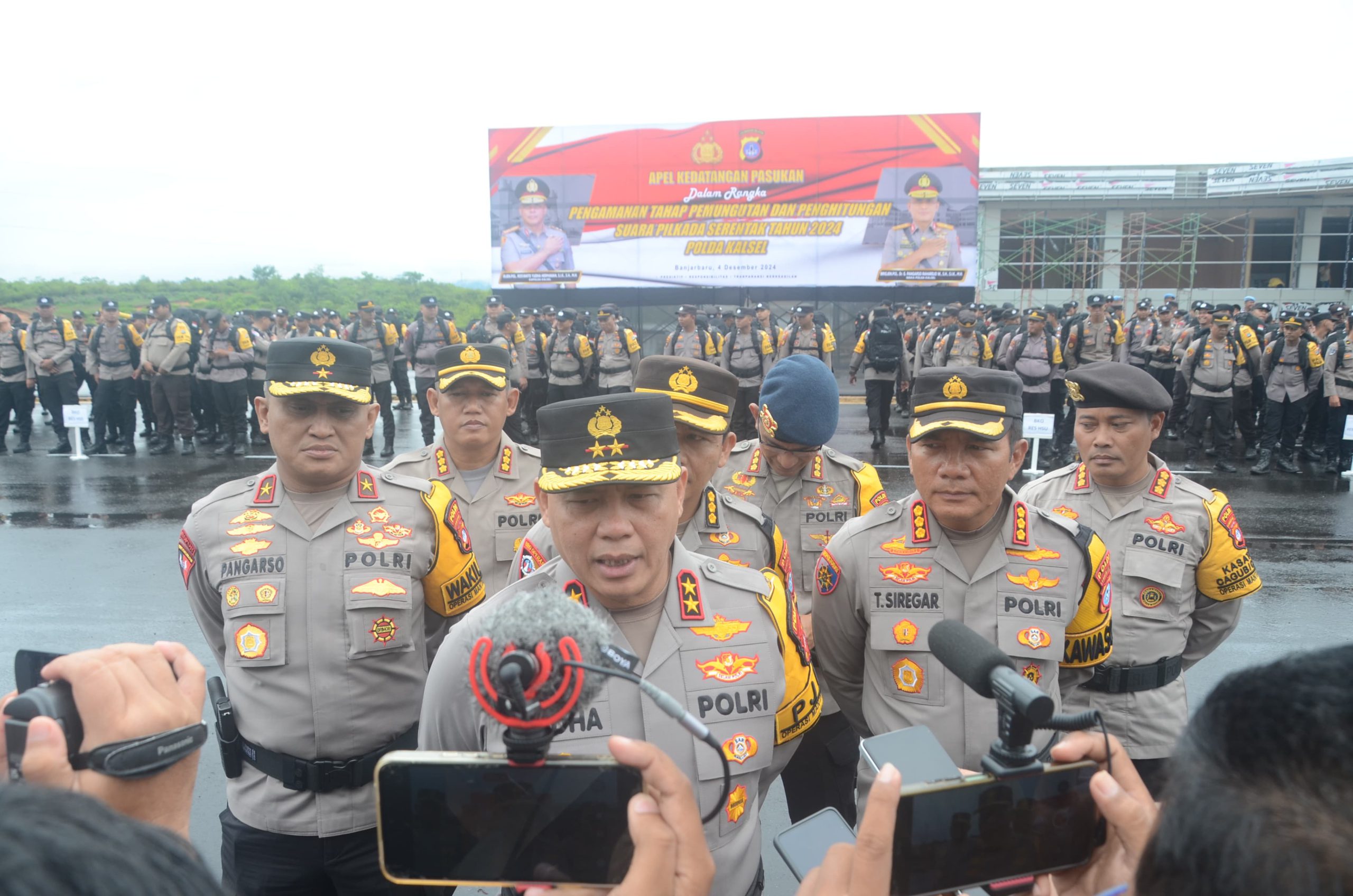 1000 Personel Pengamanan Pilkada Serentak Kembali Ke Mako Polda Kalsel