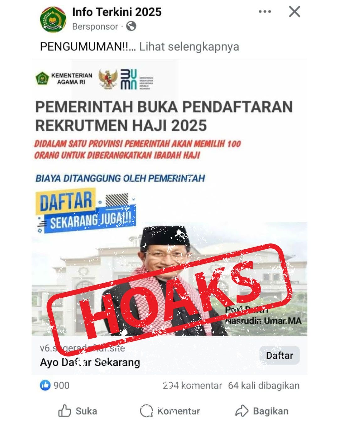 Marak Hoaks Loker Petugas Haji, Biro HKP: Waspada, Cek Infonya di Web dan Medsos Kemenag