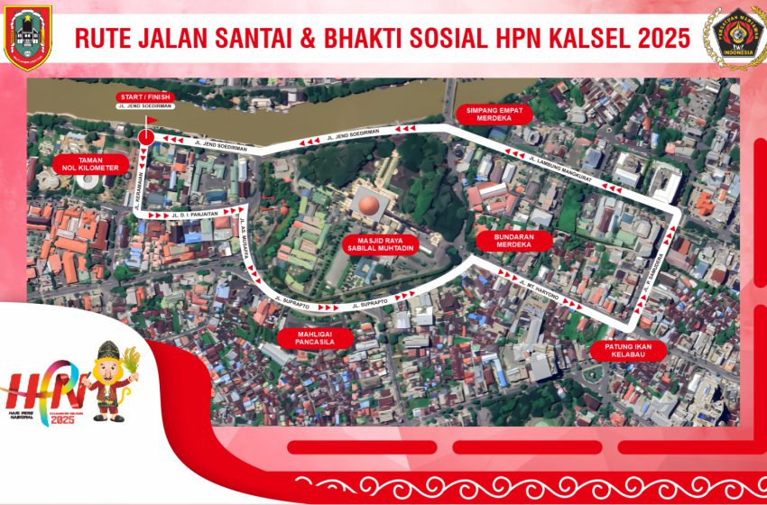  Ribuan Peserta Siap Serbu Jalan Sehat HPN 2025 Kalsel, Doorprize Mewah Menanti!