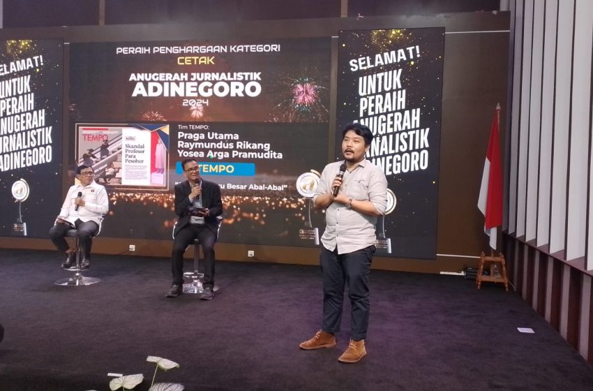  PWI Umumkan Pemenang Anugerah Jurnalistik Adinegoro 2024