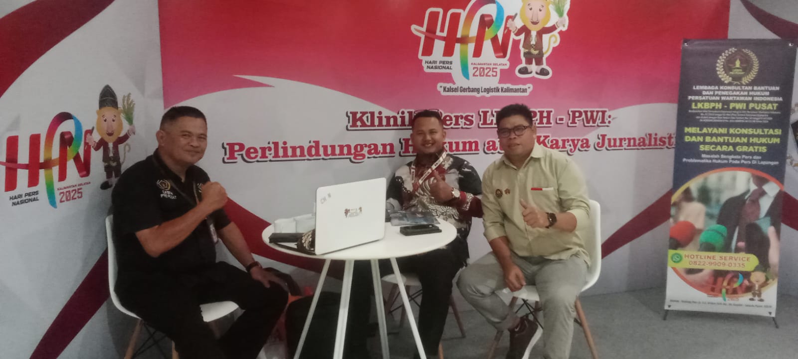 LKBPH PWI Buka Layanan Konsultasi Hukum di HPN 2025 Kalsel