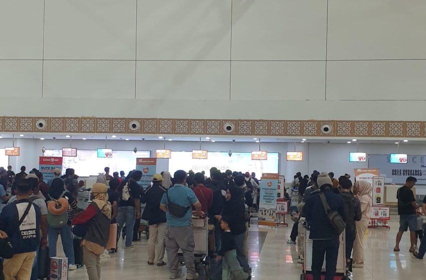  Puncak Arus mudik di Bandara Syamsudin Noor, Tembus 12.000 Pergerakan Penumpang
