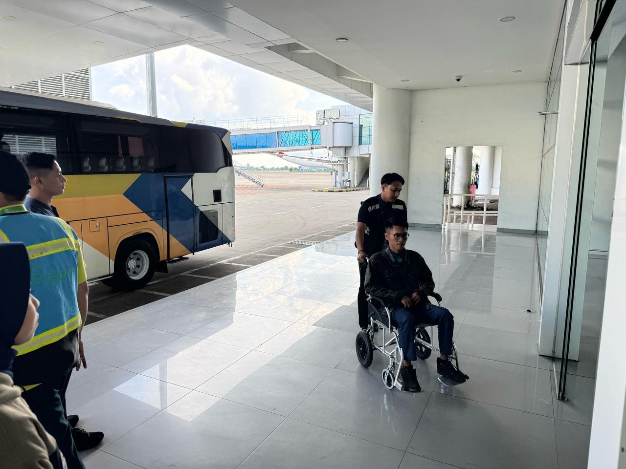 Bandara Syamsudin Noor Gelar Simulasi Penerbangan Haji