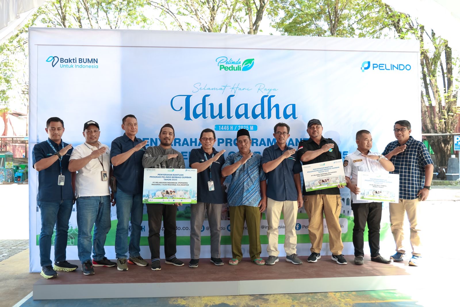 PT Pelabuhan Indonesia (Persero) Regional 3 Sub Regional Kalimantan Salurkan Bantuan Hewan Qurban